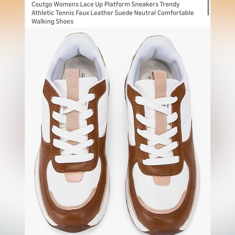 EUC Brown Tennis Shoes - Size 7